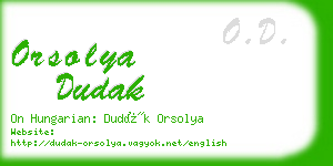 orsolya dudak business card